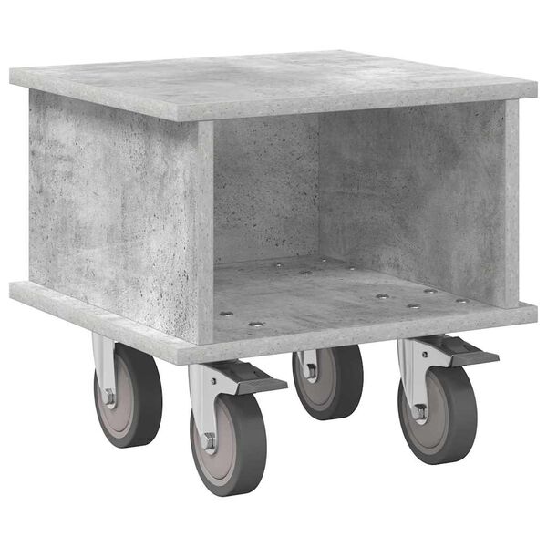 vidaXL TV Stand Concrete Grey 37 x 35 x 35 cm Engineered Wood
