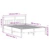 vidaXL Bed Frame without Mattress 120x200 cm Solid Wood Pine