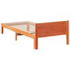 vidaXL Bed Frame without Mattress Wax Brown 80x200 cm Solid Wood Pine