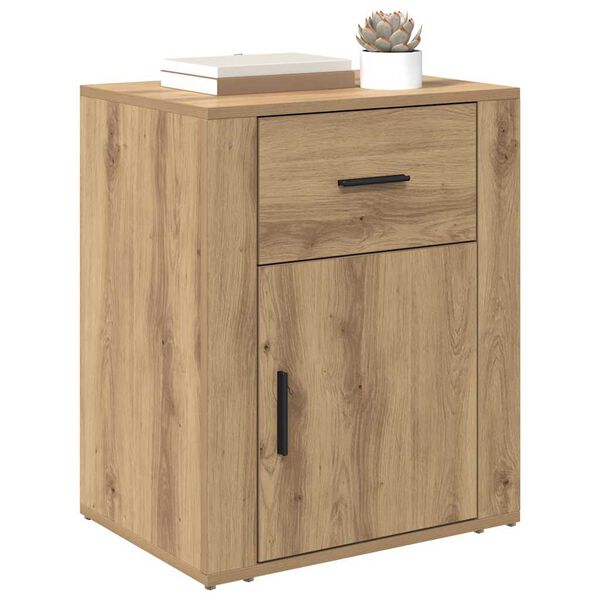 vidaXL Bedside Cabinet Artisan Oak 35 x 50 x 60 cm Engineered Wood