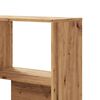 vidaXL Corner Bookcase 4-Tier Artisian Oak 85x85x140 cm Engineered Wood
