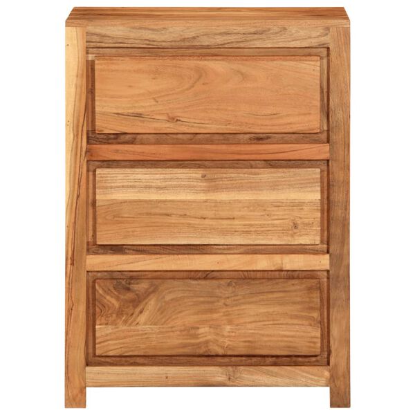 vidaXL Drawer Cabinet 55x33x75 cm Solid Wood Acacia