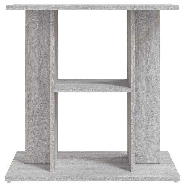 vidaXL Aquarium Stand Grey Sonoma 60x30x60 cm Engineered Wood