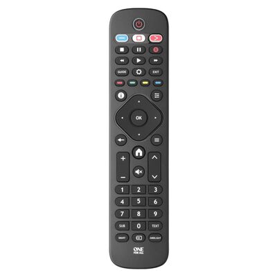 One For All TV Replacement Remote Control Philips Black