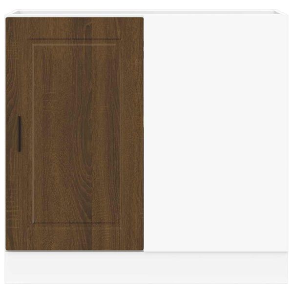 vidaXL Kitchen Base Cabinet Porto Brown Oak Engineered Wood