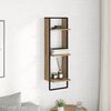 vidaXL Wall Shelf Artisan Oak 30 x 25 x 100 cm Engineered Wood