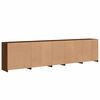 vidaXL Sideboard with LED Lights Brown Oak 283x37x67 cm
