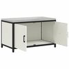 vidaXL Kitchen Storage with Shelf White 90 x 50 x 53 cm Steel