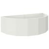 vidaXL Planter White 120 x 60 x 35 cm Steel