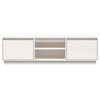 vidaXL TV Cabinet White 140x35x40 cm Solid Wood Pine