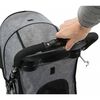 TRIXIE Folding Pet Stroller Dog and Cat Grey