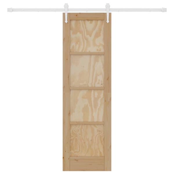 vidaXL Sliding Door ORKDAL Brown 61 x 198.5 cm Solid Pine Wood