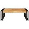 vidaXL Bathroom Shelf Brown 65 x 50 x 23 cm Soild Rough Mango Wood