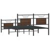 vidaXL Bed Frame without Mattress Brown Oak 137x190 cm Engineered Wood
