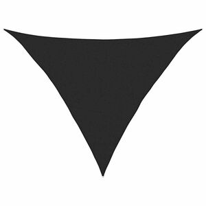 vidaXL Sunshade Sail 160 g/m&sup2; Black 2.5x2.5x3.5 m HDPE