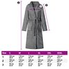 vidaXL Bathrobe without Hood Dark Grey XXL Flannel