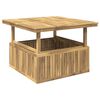 vidaXL Garden Coffee Table Solid Acacia Wood Height Adjustable