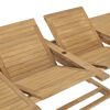 vidaXL Extending Garden Table 180-280x100x75 cm Solid Teak Wood