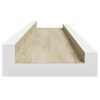 vidaXL Wall Shelves 4 pcs White and Sonoma Oak 60x9x3 cm