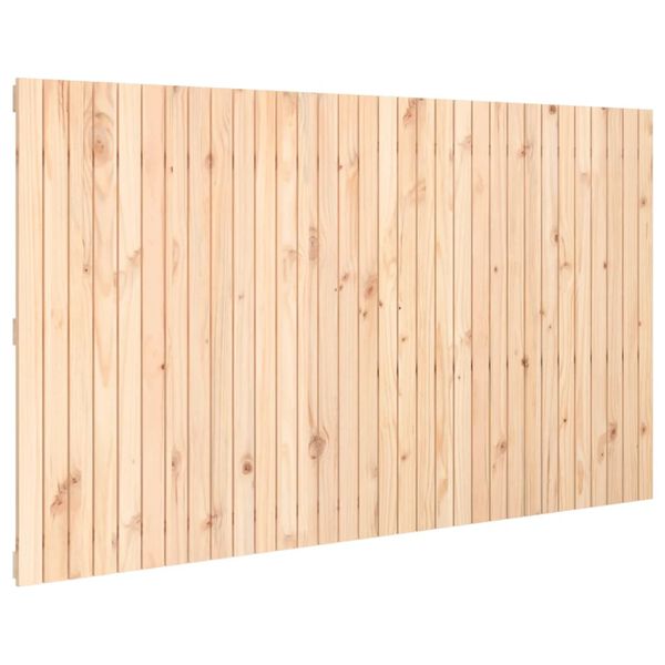 vidaXL Wall Headboard 204x3x110 cm Solid Wood Pine