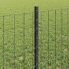 vidaXL Fence and Post Grey 0.6 x 25 m Steel