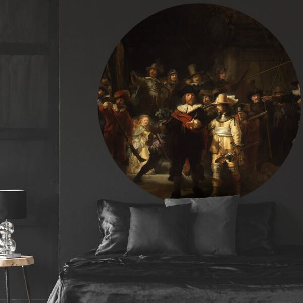 WallArt Wallpaper Circle The Night Watch 142.5 cm