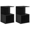 vidaXL Bedside Cabinets 2 pcs High Gloss Black 35x35x55 cm Engineered Wood