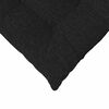 vidaXL Seat Cushions 2 pcs Black 40 x 40 x 6 cm Fabric