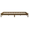 vidaXL Bed Frame without Mattress Honey Brown Double Solid Wood