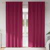 vidaXL Blackout Curtains with Rings 2 pcs Wine Red 225 x 140 cm