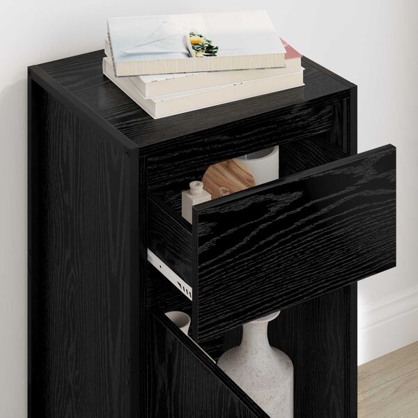 vidaXL Sideboard Black Oak 43 x 36 x 75.5 cm Engineered Wood