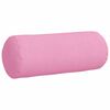 vidaXL Bolster Pillows 2 pcs Pink Ø 15 x 40 cm Fabric