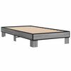 vidaXL Bed Frame without Mattress Grey Sonoma 90x190 cm Single