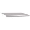 vidaXL Retractable Awning Light Grey 500 x 300 cm Fabric and Metal
