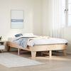vidaXL Bed Frame without Mattress 120x190 cm Small Double Solid Wood Pine