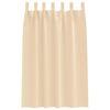 vidaXL Blackout Curtains with Rings 2 pcs Cream 175 x 140 cm Polyester