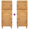 vidaXL Highboard Light brown 40 x 33 x 110 cm Solid mango wood