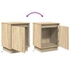 vidaXL Bedside Cabinet Sonoma Oak 39 x 34.5 x 50 cm Engineered wood