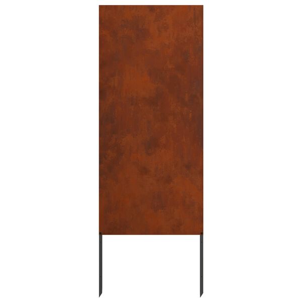 vidaXL Garden Privacy Screen Rusty 50 x 140 cm Weathering steel