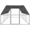 vidaXL Outdoor Chicken Cage 3x8x2 m Galvanised Steel