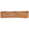 vidaXL Table Top 140x40x2.5 cm Rectangular Solid Wood Acacia Live Edge