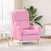 vidaXL Armchair Pink 76 x 94 x 102 cm Fabric
