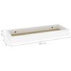 vidaXL Loggia Wall Shelves 4 pcs Oak and White 40x15x4 cm MDF