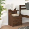 vidaXL Bedside Cabinet with 2 Drawers Brown Oak 40x36.5x62 cm