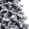 vidaXL Artificial Christmas Tree with 300 LEDs with Stand White 180 cm