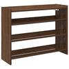 vidaXL Shoe Rack Brown Oak 80x25x62 cm Engineered Wood