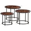 vidaXL Nesting Tables 3 pcs Solid Wood Reclaimed