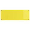 vidaXL Kitchen Backsplash 2 pcs Yellow 110 x 40 cm Tempered Glass