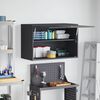 vidaXL Wall Cabinet for Garage with Gas-lift Door Anthracite