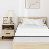 vidaXL Mattress White and Grey 100 x 200 cm Bonell Spring